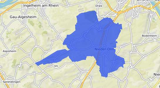 Bodenrichtwertkarte Nieder Olm